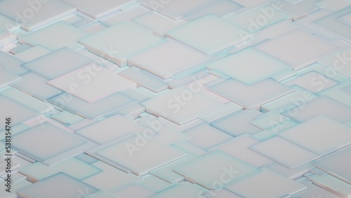 3D black and white cube box abstract background