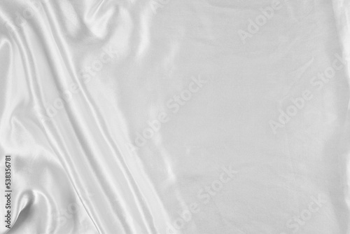 Elegant White Silk Background with Copy Space