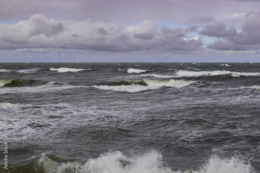 storm over the sea