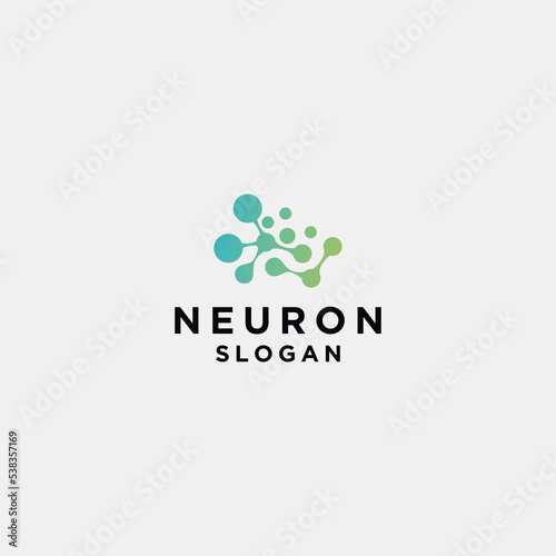 Neuron logo icon vector image