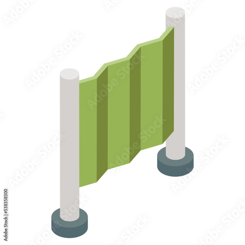 Unique design icon of hospital curtain 