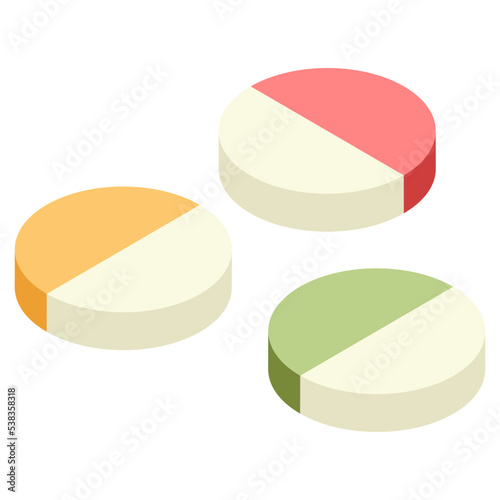 Modern design icon of pills