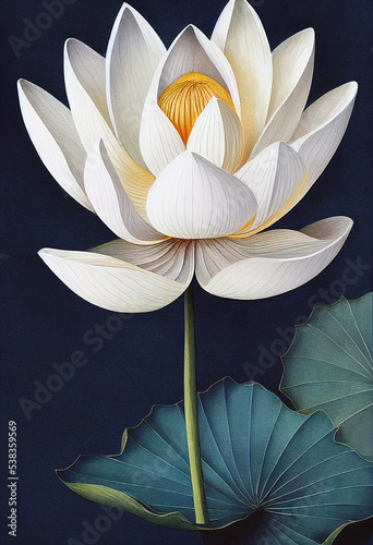 lotus aquarelle 02