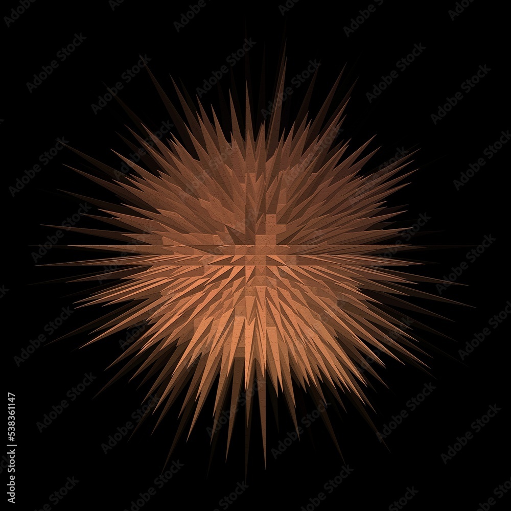 Obraz premium Sunburst wavy geometric background design.