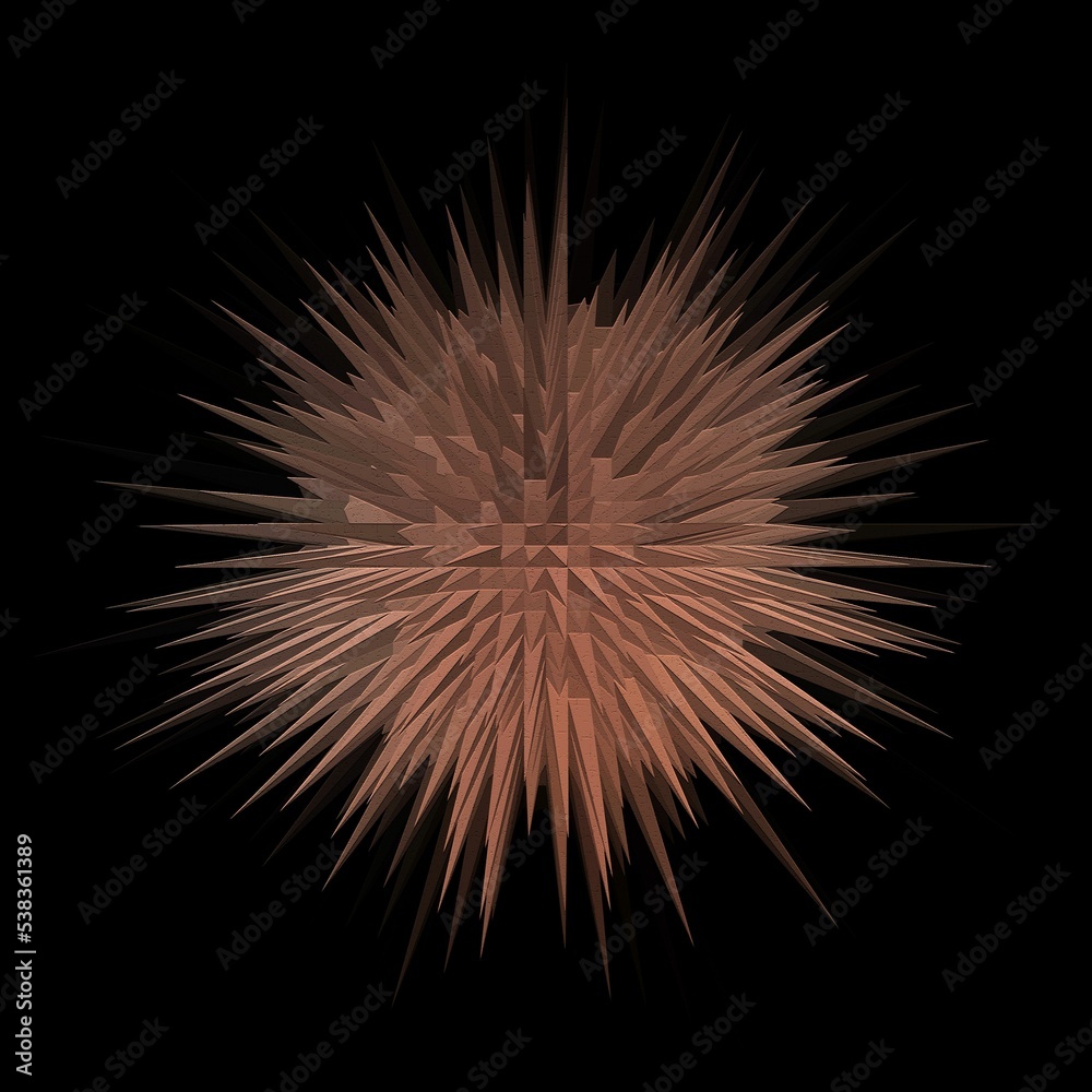 Obraz premium Sunburst wavy geometric background design. 