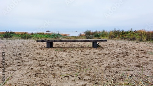 bench in the field