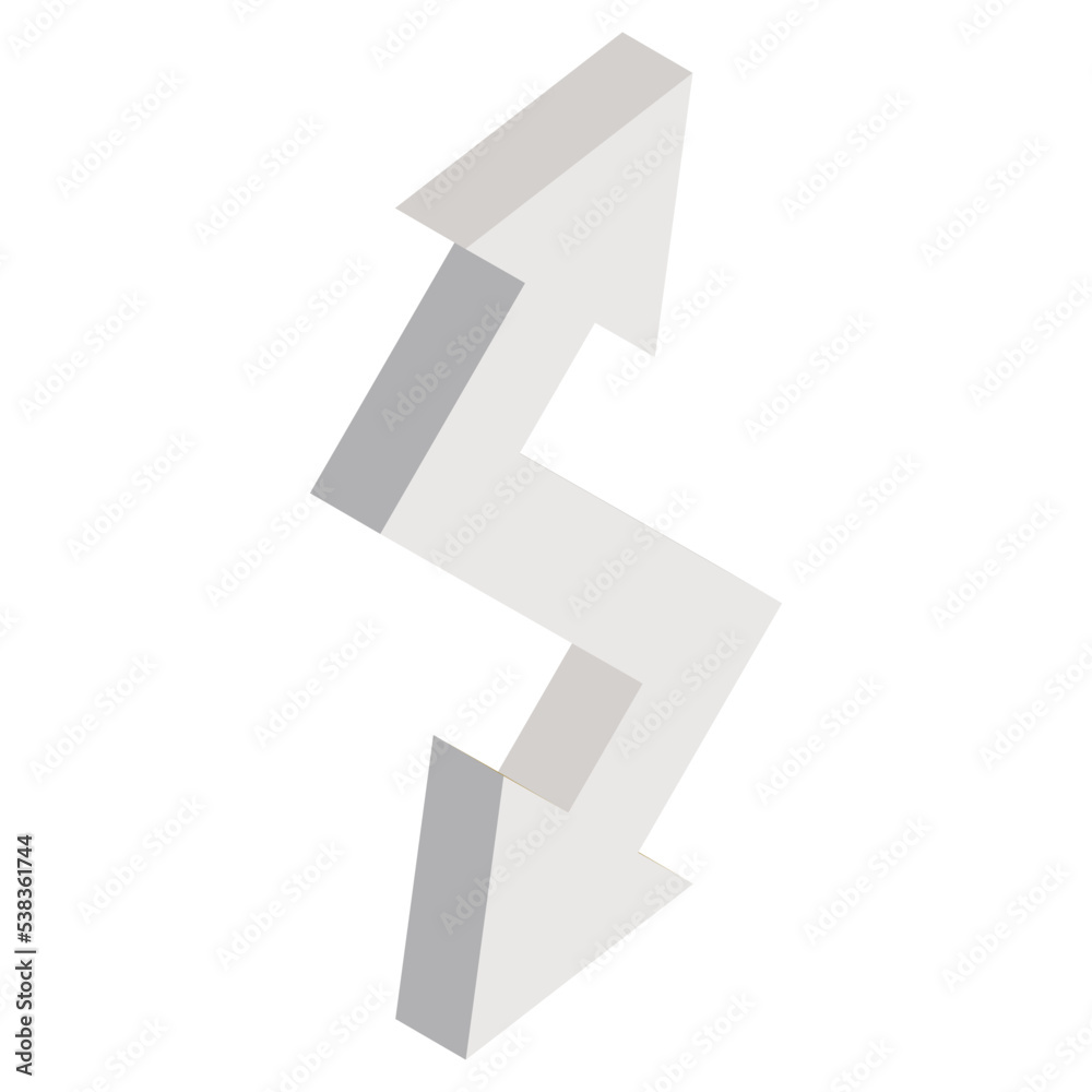 An icon design of double head arrow An icon design of double head arrow