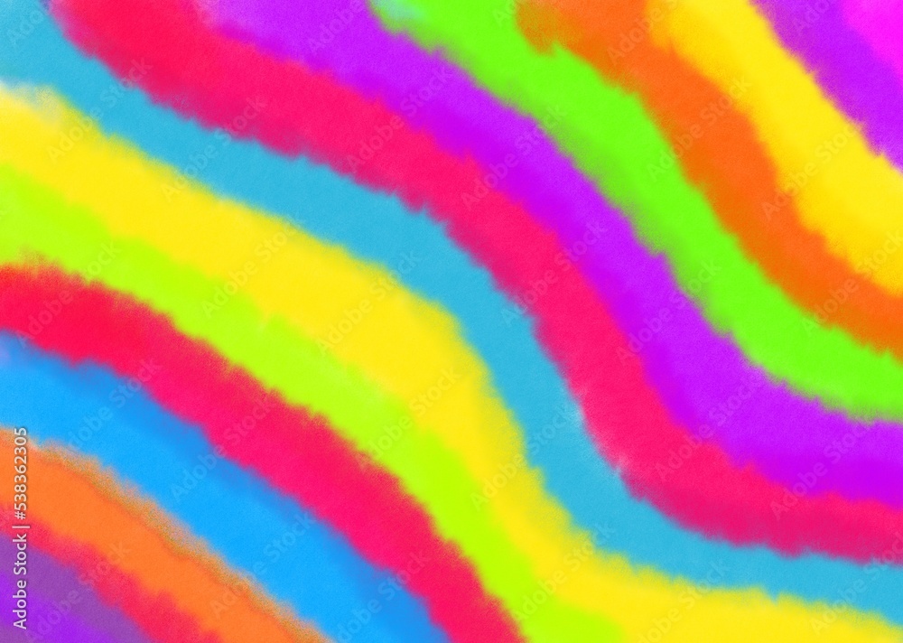 Obraz premium Colorful background, Colorful pattern, Colorful wallpaper, Bright wave strip pattern, Watercolor pattern, Watercolor line texture, Ink hand drawn.