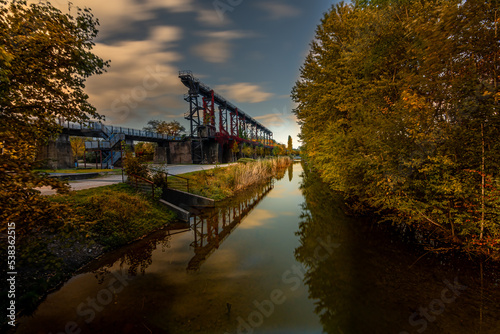 old industry in autumn