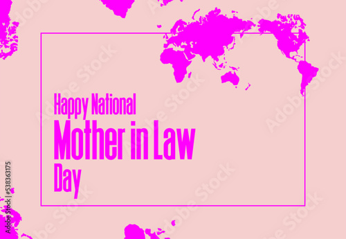 National Mother in Law Day, celebration