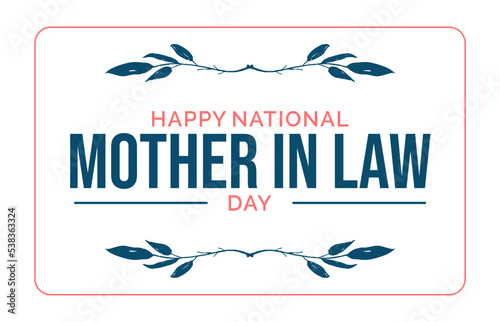 National Mother in Law Day, celebration