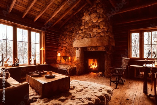 Photos Cozy fireplace