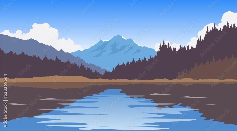 Fototapeta premium lake in the morning