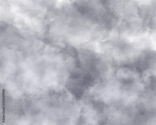 曇り空の雲のイラスト 背景