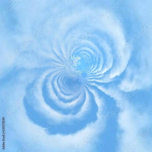 pale blue sky with white cloud pattern and design