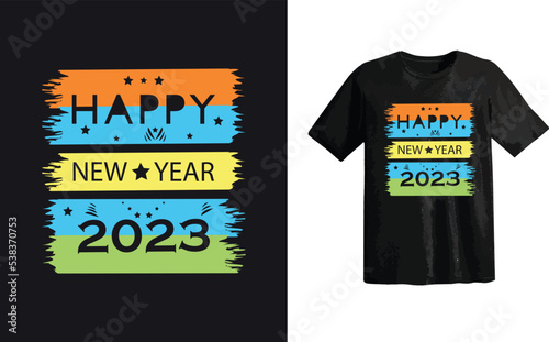 Happy new year 2023 t shirt design