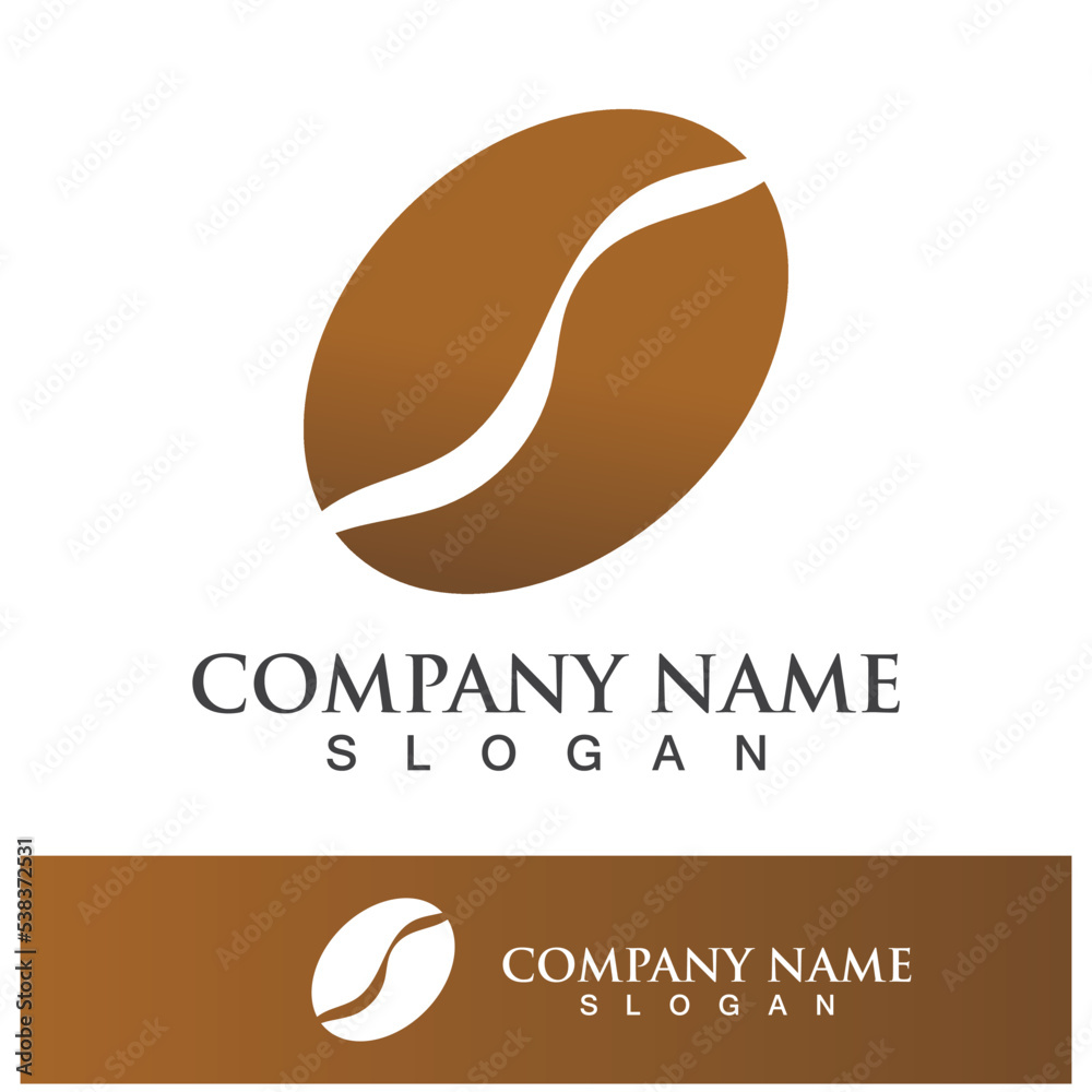 coffee bean icon drink logo images coffee bean icon drink logo images