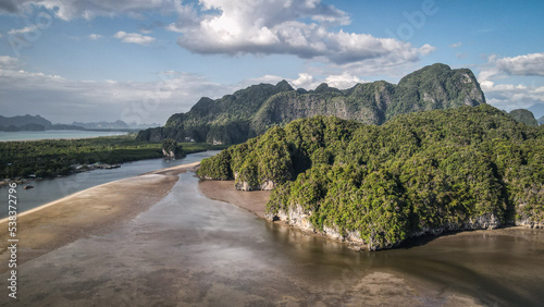 The scenic landscape of Krabi Province in Thailand