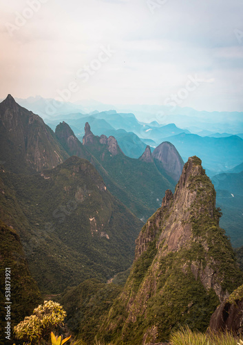 Portals of Hercules located in the mountains of horgãos and a formation of mountains where you have a beautiful sunrise