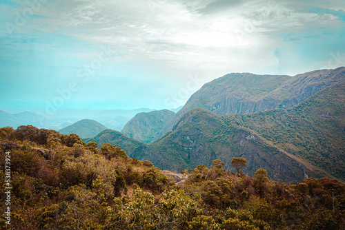 Portals of Hercules located in the mountains of horgãos and a formation of mountains where you have a beautiful sunrise