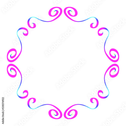 Multicolored Frame Border