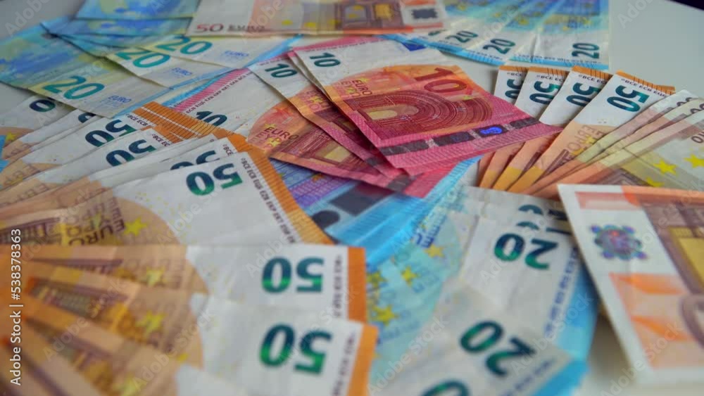 fifty euro, ten euro, twenty euro banknotes. Inflation. Expenses and income. Finance and savings. Money counting. Cash. A crisis. Business. Central bank. Euro Union. Economy. Salary. Currency. War gas fifty euro, ten euro, twenty euro banknotes. Inflation. Expenses and income. Finance and savings. Money counting. Cash. A crisis. Business. Central bank. Euro Union. Economy. Salary. Currency. War gas