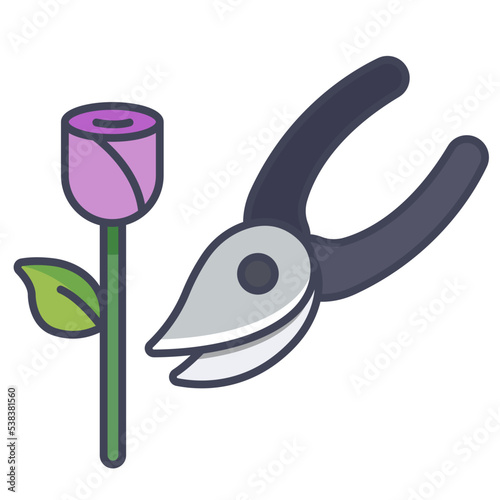 Pruning shears icon