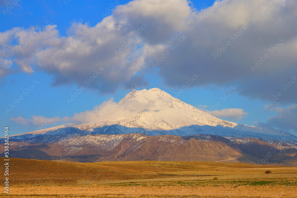 clouds over the mountains, erciyes, kayseri