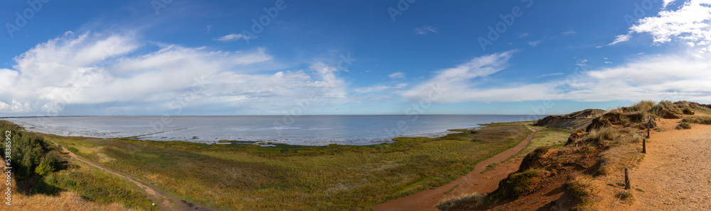 Blick auf das Wattenmeer vom Morsumer Kliff