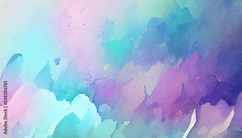 Abstract watercolor background in blue colors. AI