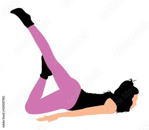 Fitness woman doing exercise