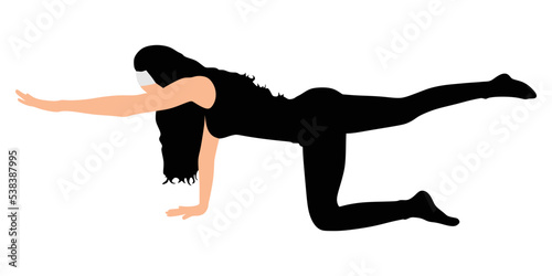 Fitness woman doing exercise