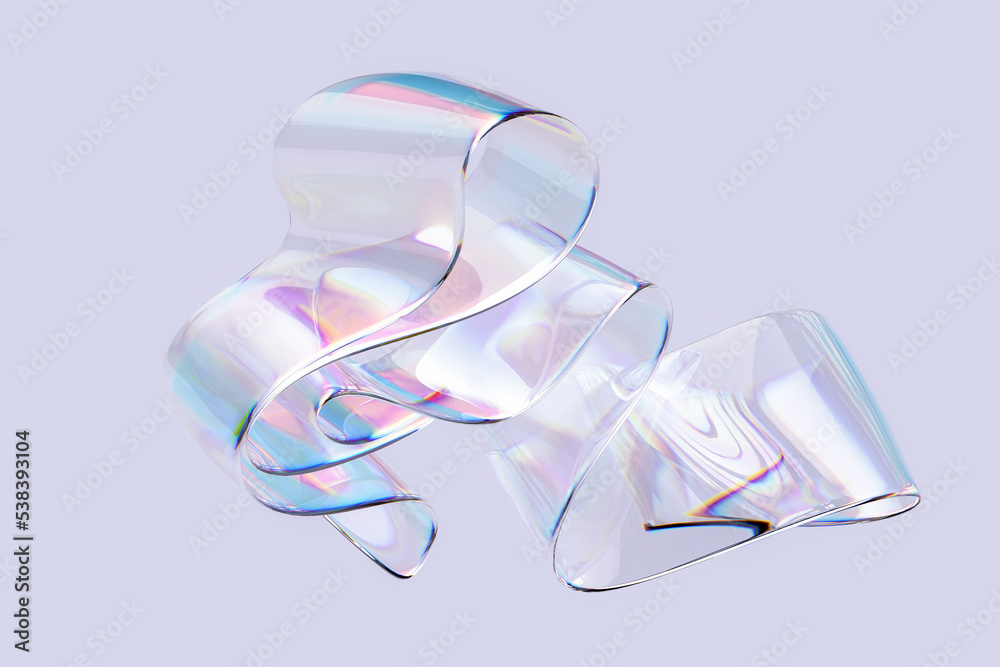 Colorful Fluid Gradient Shape 3d Rendering Liquid Glass Holographic Colorful Fluid Gradient Shape 3d Rendering Liquid Glass Holographic