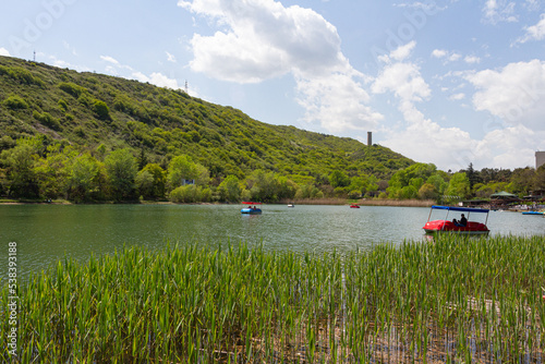 View of the famous "Turtle" lake in Tbilisi. Georgia country