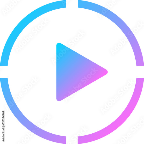 Free Download Play button ui icon  - GFXLoad