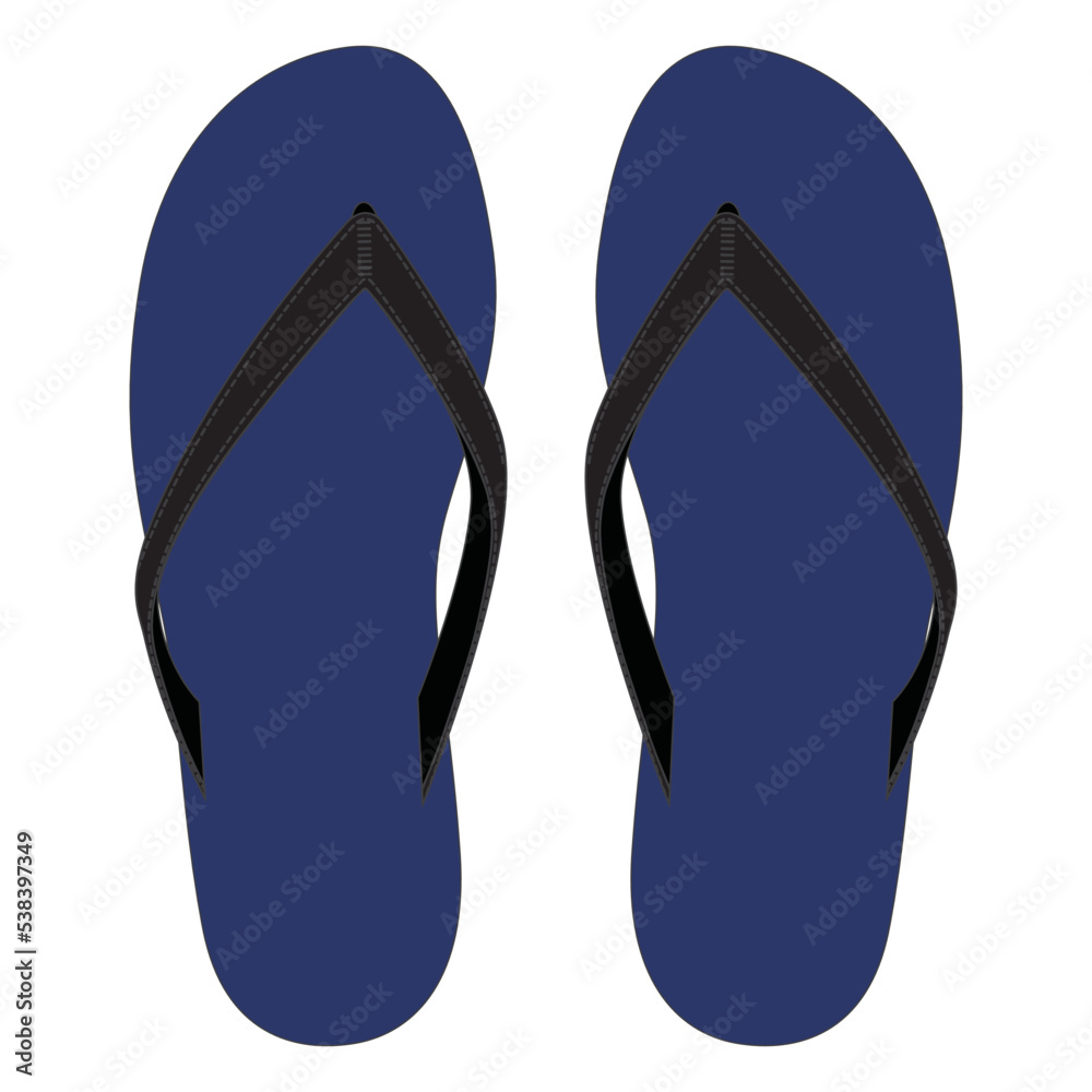 Pair of Summer Flip Flop Mockup Sandals Pair of Summer Flip Flop Mockup Sandals