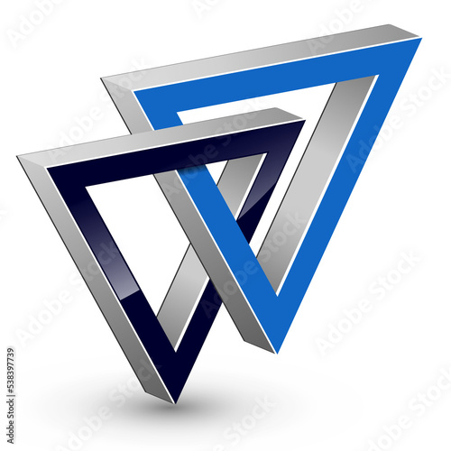 Abstract design logo, two u...