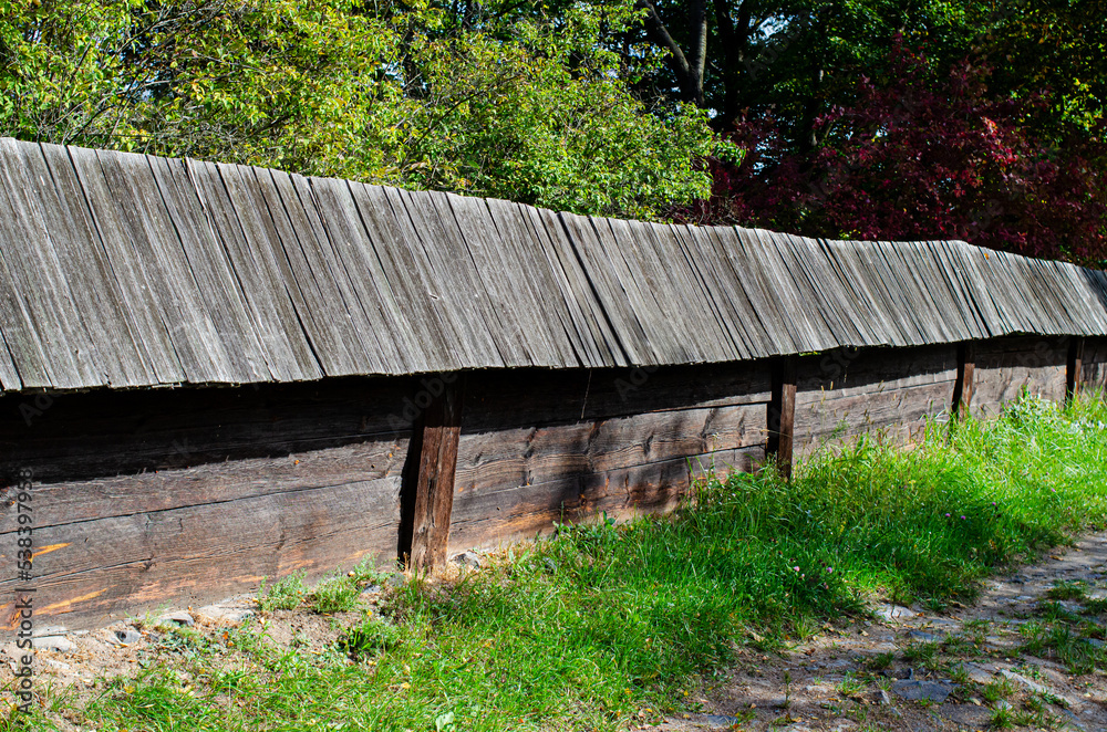 Old wooden fence. Old wooden fence.