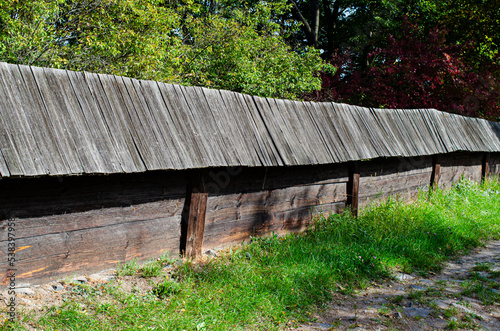 Old wooden fence.