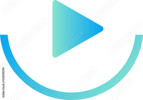 Free Download Play button ui icon  - GFXLoad