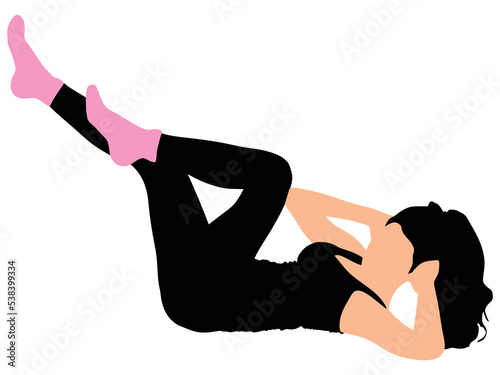 Fitness woman doing exercise