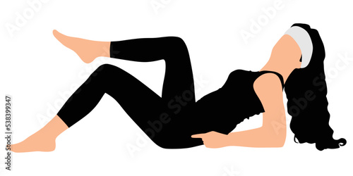 Fitness woman doing exercise