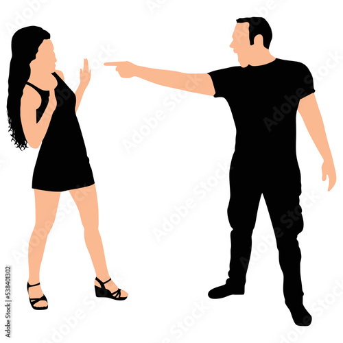 Couple fight