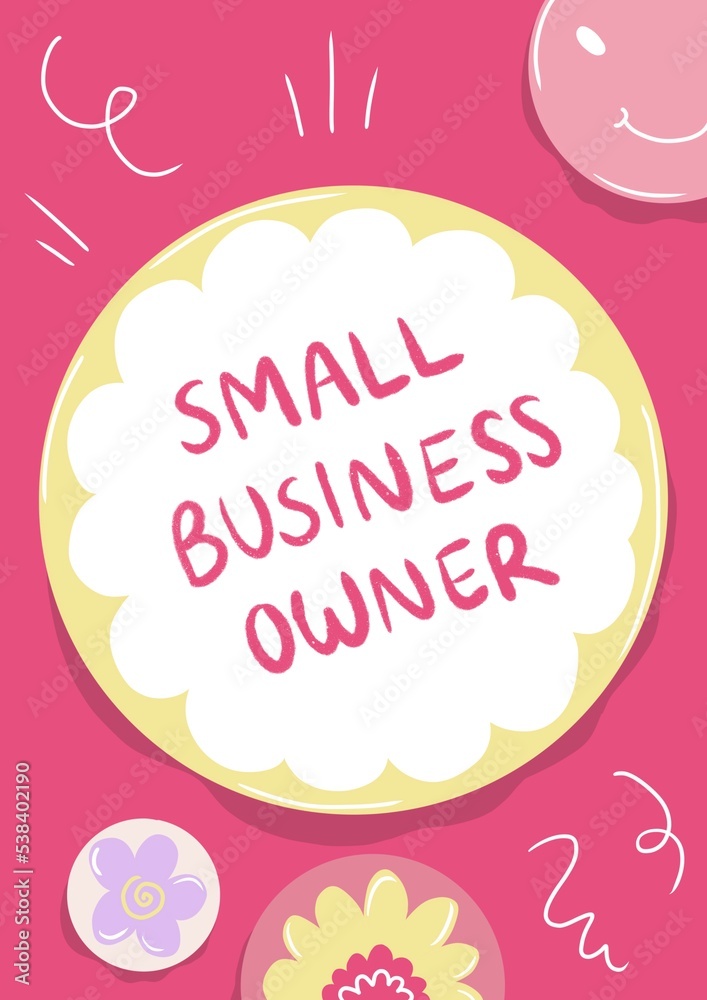 Small business owner badge