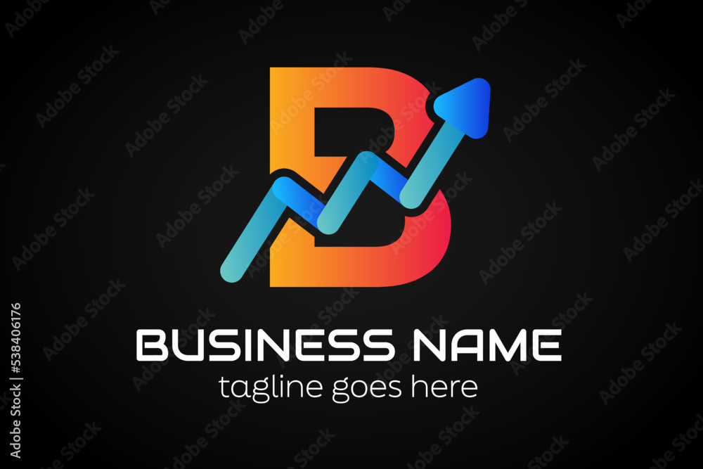 Trading Digital logo illustration Incorporated into Letter Gradient Arrows. For Your Company. Arrow Logo Template Ready For Use, Modern Initial Logo Trading Digital logo illustration Incorporated into Letter Gradient Arrows. For Your Company. Arrow Logo Template Ready For Use, Modern Initial Logo