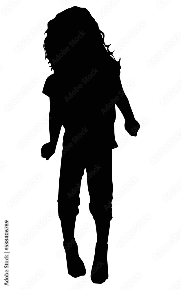 silhouette of a child