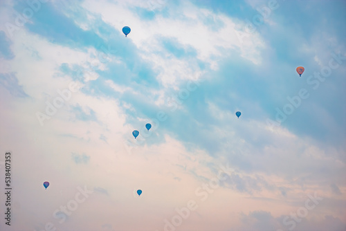big air balloons in flight