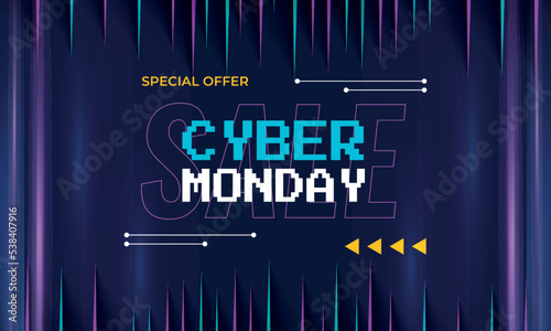 Cyber monday special sale offer promotion 