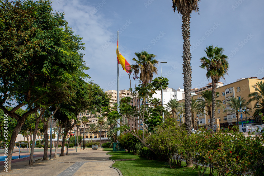 Obraz premium Ceuta Traditional Architecture in a Spanish Enclave in Africa. Ceuta Shares a Border with Morocco. Spain. Africa. 