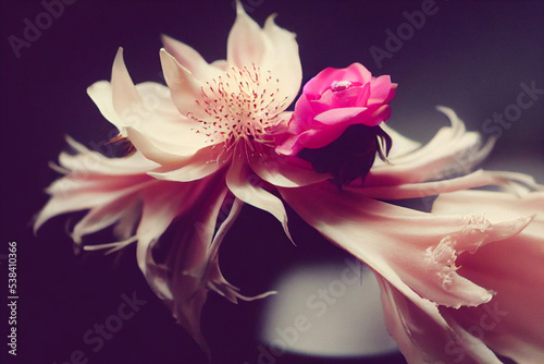 imaginaton feather abstract flower rose chrysantemum canna epiphyllum